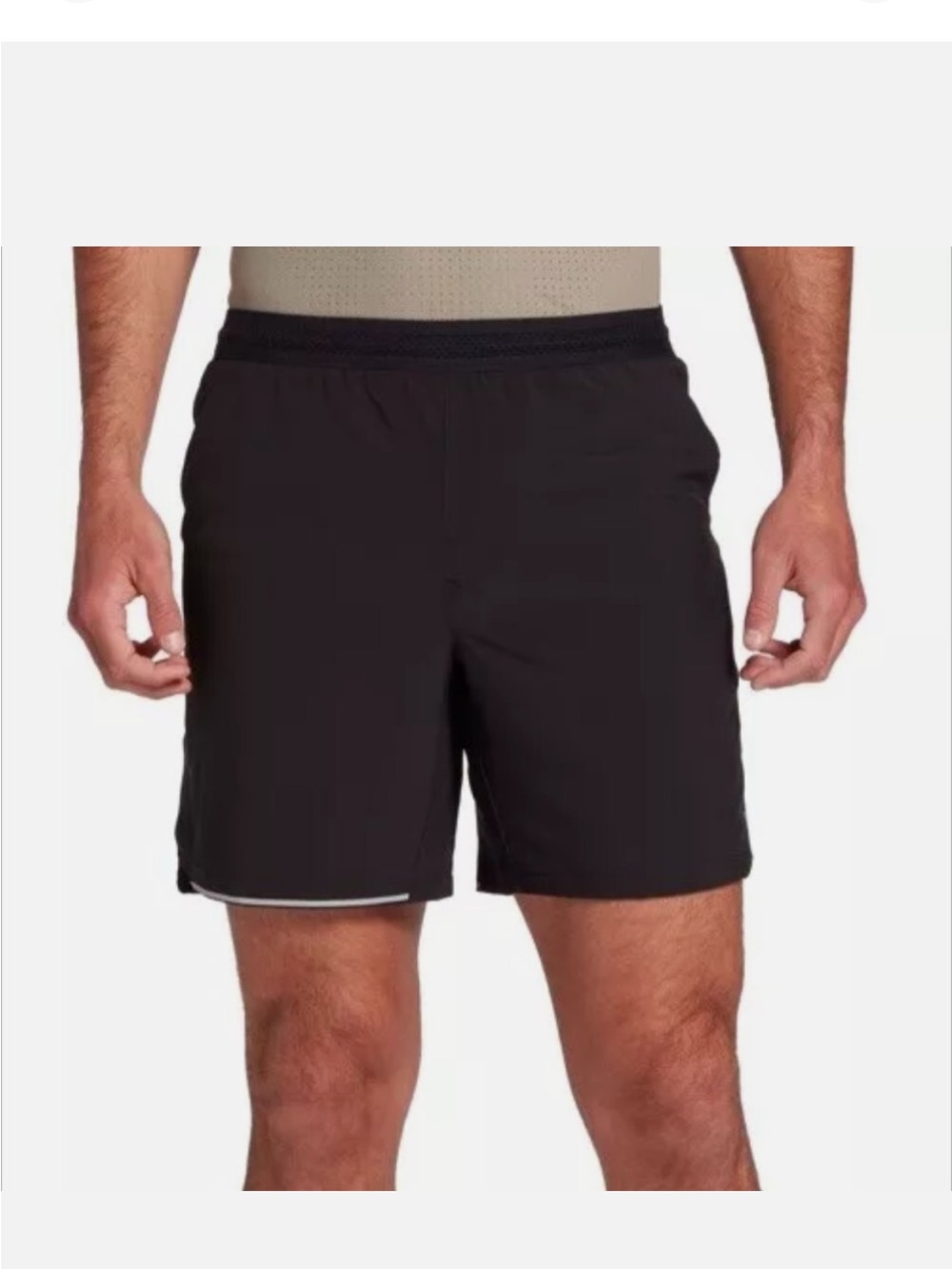 VRST Men's Black Performance Shorts L running lined